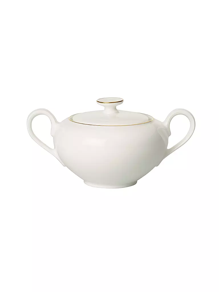 VILLEROY & BOCH SIGNATURE | Azucarero/Mermeladero "Anmut Gold" 0,35l | weiss