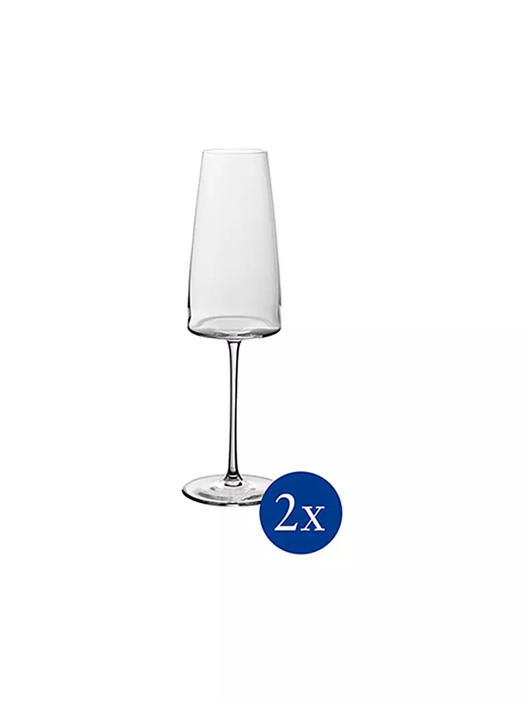 VILLEROY & BOCH SIGNATURE | Copa de champán 2 unidades METROCHIC 450 ml | Transparente