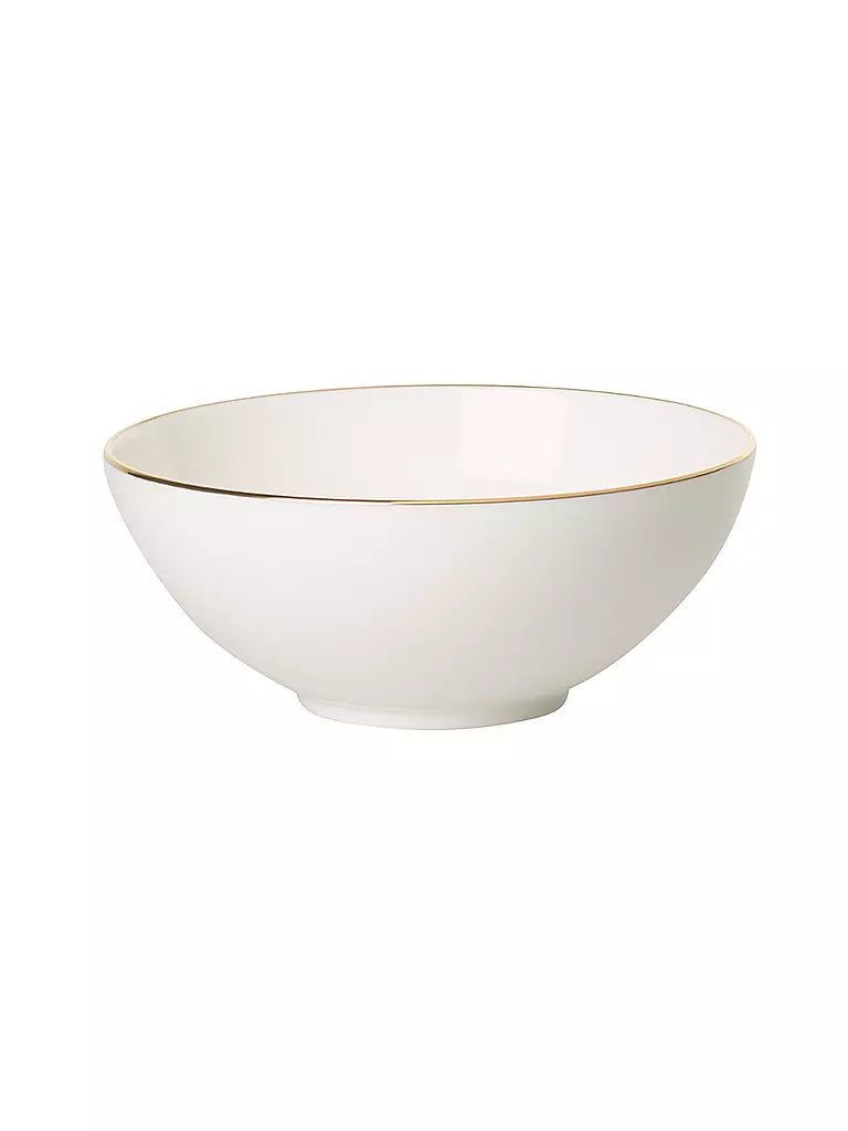VILLEROY & BOCH SIGNATURE | Cuenco de postre "Anmut Gold" 13cm | Blanco