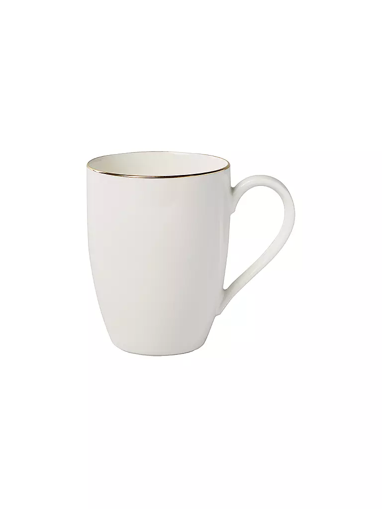 VILLEROY & BOCH SIGNATURE | Henkelbecher "Anmut Gold" 0,35l | Blanco