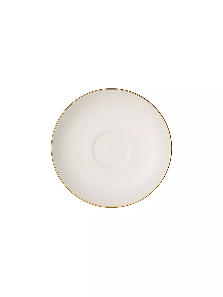 VILLEROY & BOCH SIGNATURE | Platillo para Moca/Espresso "Anmut Gold" 12cm | weiss