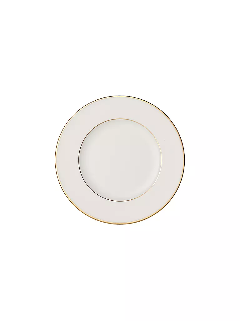 VILLEROY & BOCH SIGNATURE | Plato de pan "Anmut Gold" 16cm | Blanco