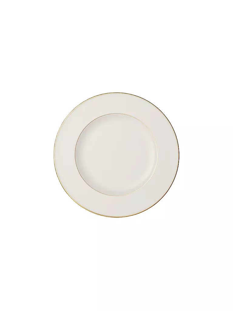 VILLEROY & BOCH SIGNATURE | Plato llano "Anmut Gold" 27cm | Blanco