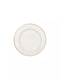 VILLEROY & BOCH SIGNATURE | Plato redondo llano "Anmut Gold" 32cm | Blanco