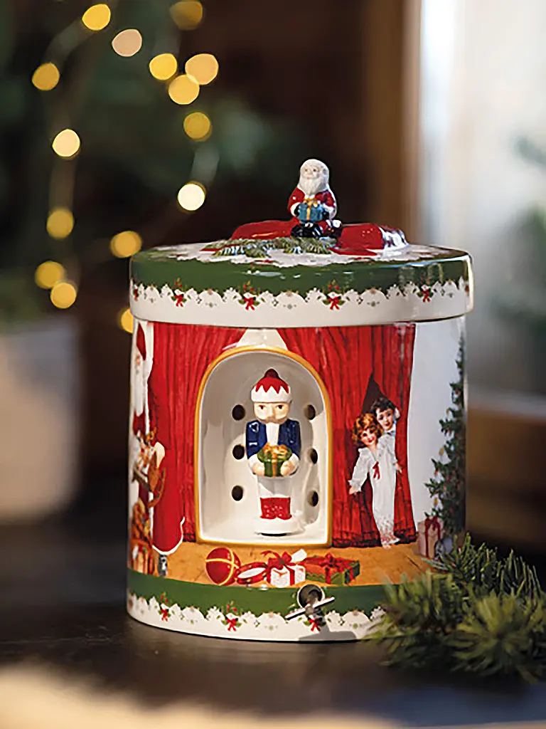 VILLEROY & BOCH | Caja de música Toy's Delight Santa trae regalos 16x16x21cm | Multicolor