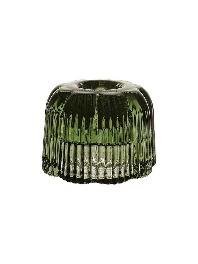 VILLEROY & BOCH | Candelabro 2en1 6x4,5cm FLEUR VERT | Verde oscuro