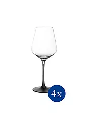 VILLEROY & BOCH | Copa de vino blanco Manufacture Rock 4 unidades 380 ml | Negro