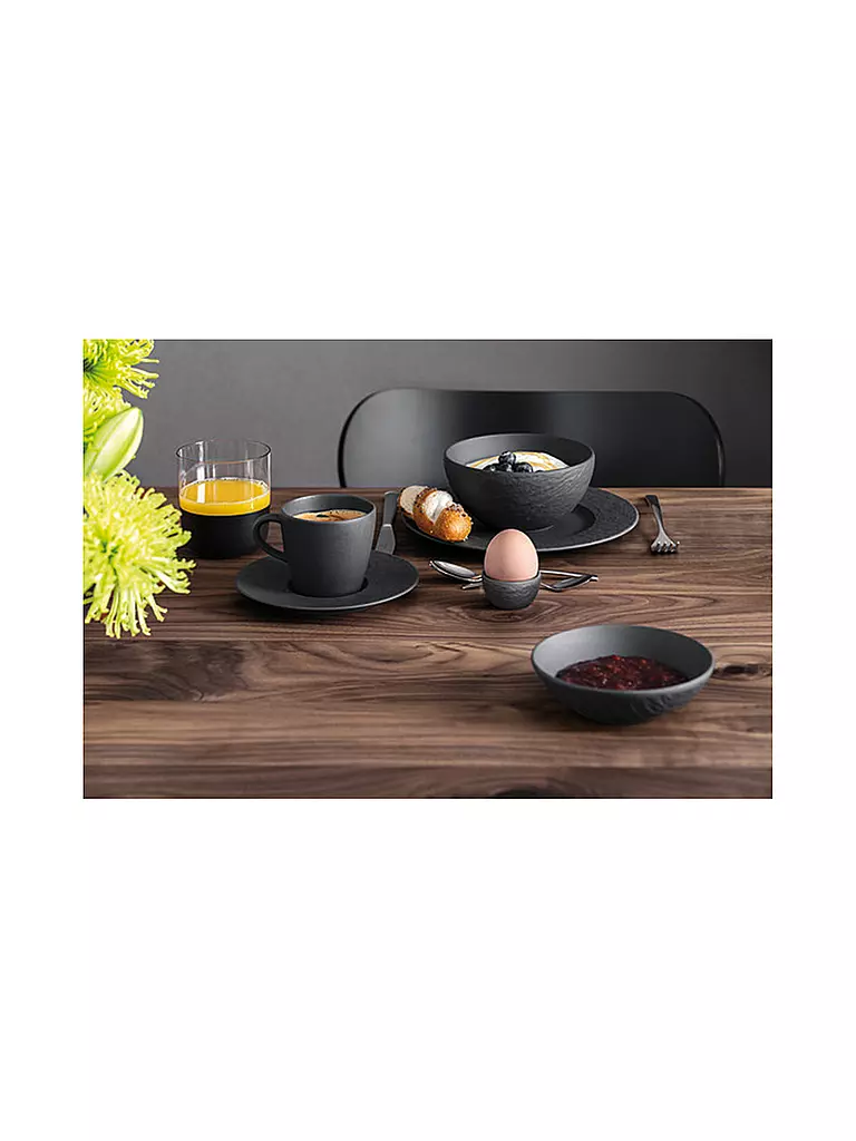 VILLEROY & BOCH | Eierbecher 5cm  MANUFACTURE Rockblanc | Negro