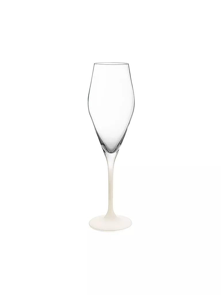 VILLEROY & BOCH | Juego de 4 copas de champán MANUFACTURE ROCK BLANC GLAS | Blanco
