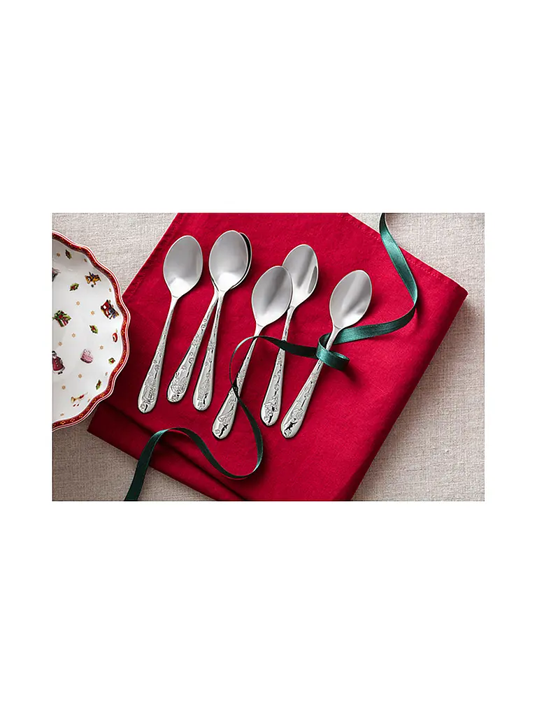 VILLEROY & BOCH | Juego de cucharillas de café de 6 piezas | Plata