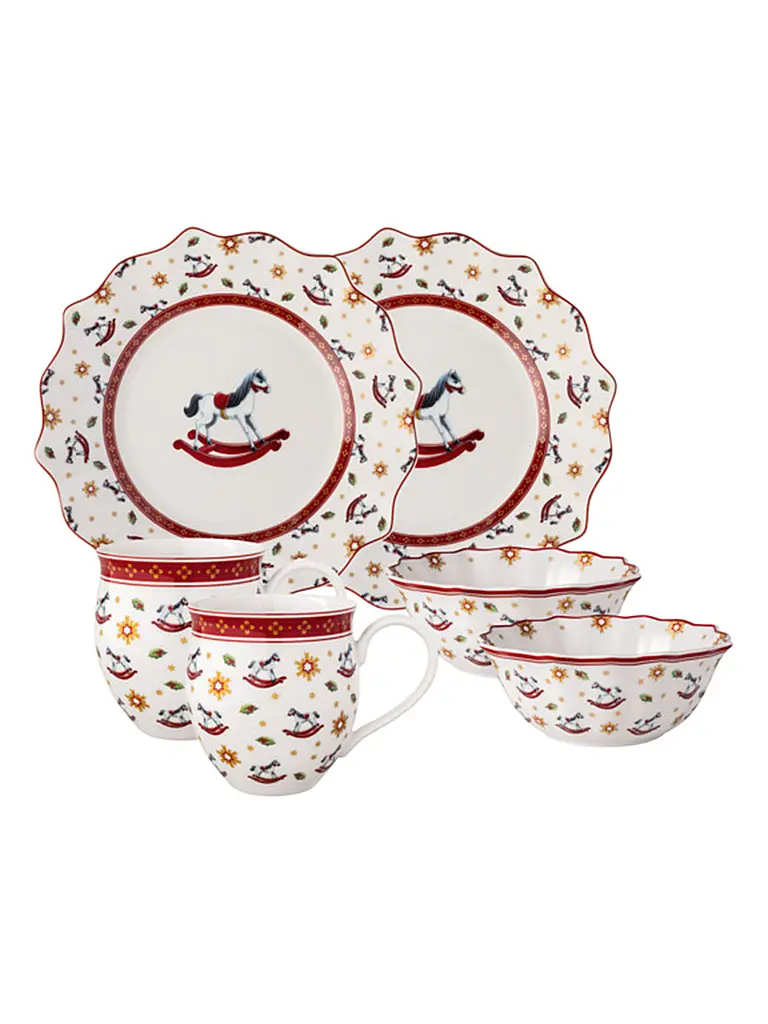 VILLEROY & BOCH | Juego de desayuno Caballito balancín 6 piezas Toy's Delight | Multicolor