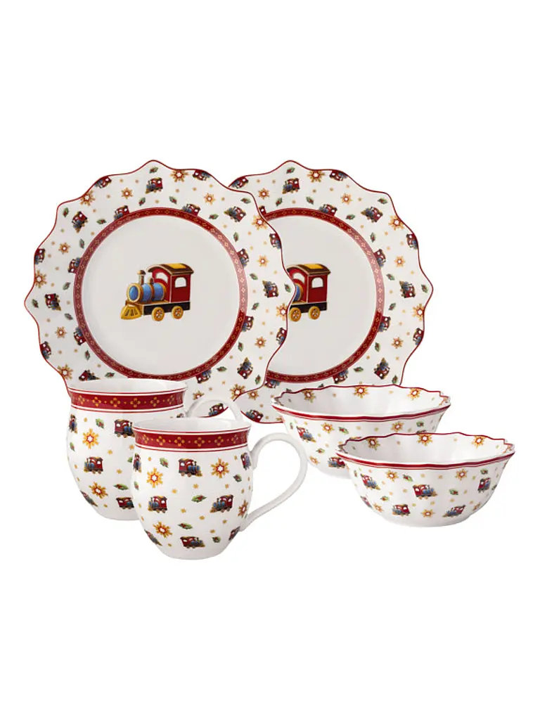 VILLEROY & BOCH | Juego de desayuno locomotora 6 piezas Toy's Delight | Multicolor