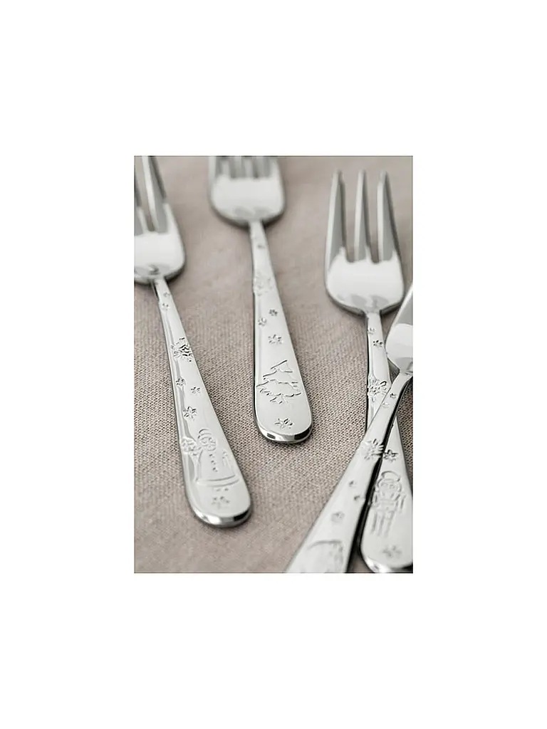VILLEROY & BOCH | Juego de tenedores para pastel de 6 piezas | Plata