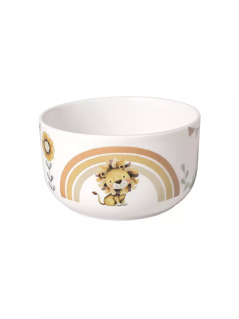 VILLEROY & BOCH | Juego de vajilla infantil de 7 piezas Roar Like A Lion | Beige