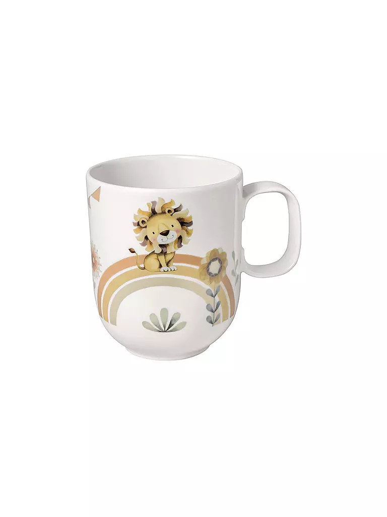 VILLEROY & BOCH | Juego de vajilla infantil de 7 piezas Roar Like A Lion | Beige