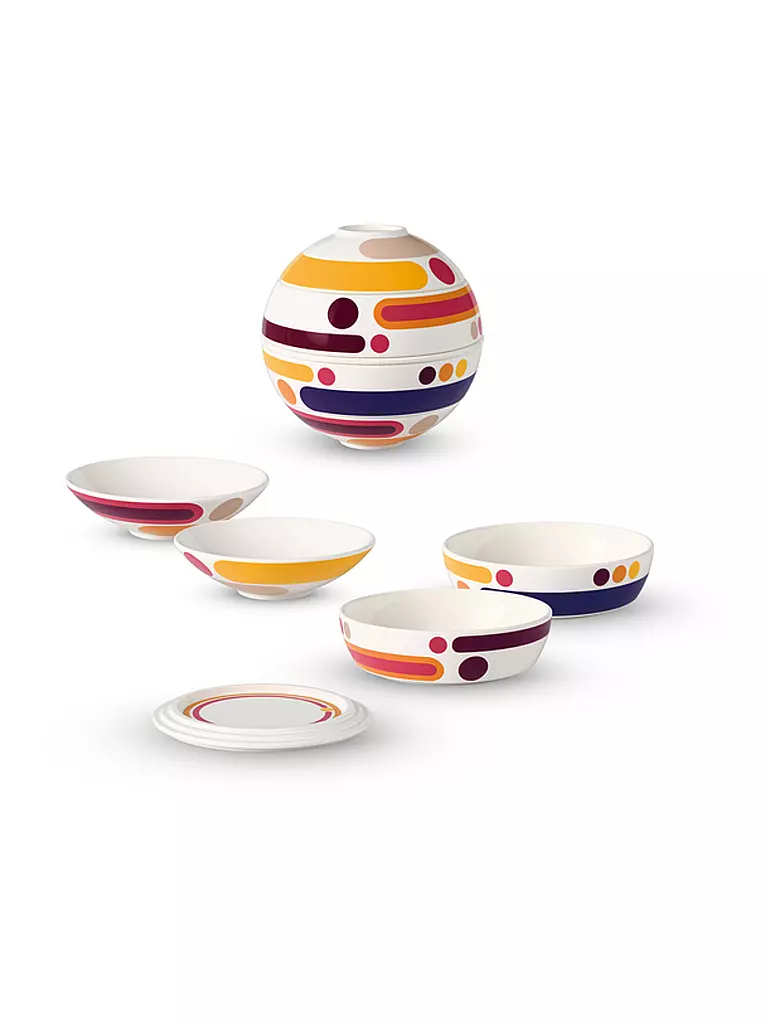 VILLEROY & BOCH | La Boule MIAMI ICONIC 5 piezas | Multicolor