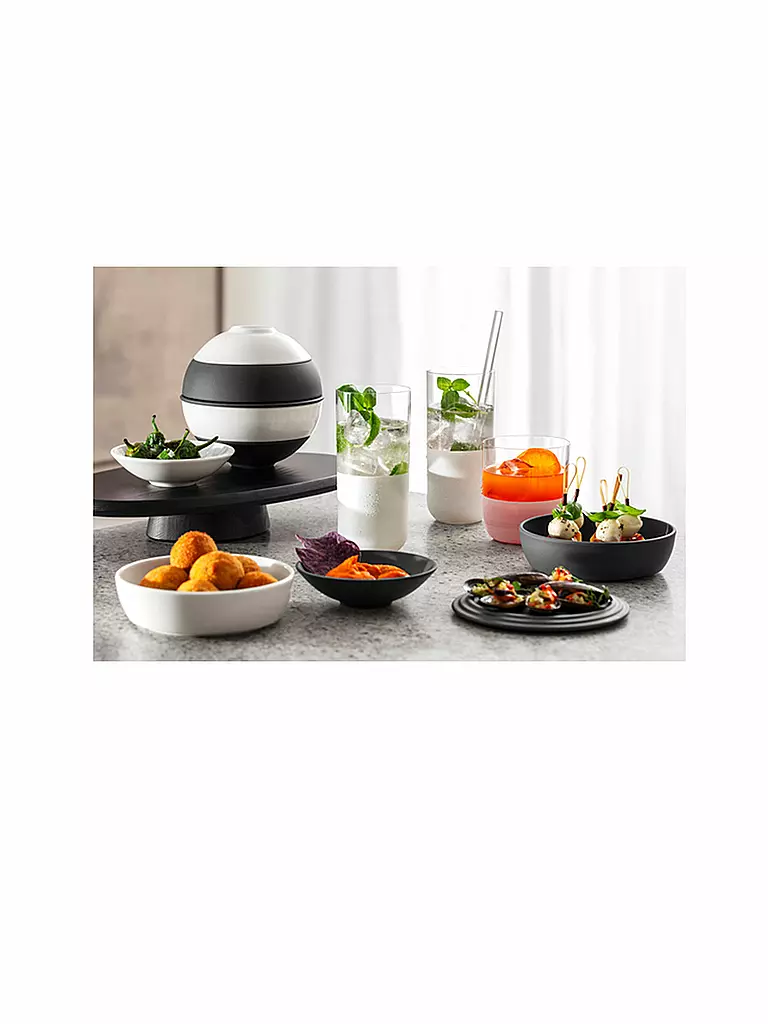 VILLEROY & BOCH | La Petite Boule BLACK&WHITE ICONIC 5 piezas | Negro