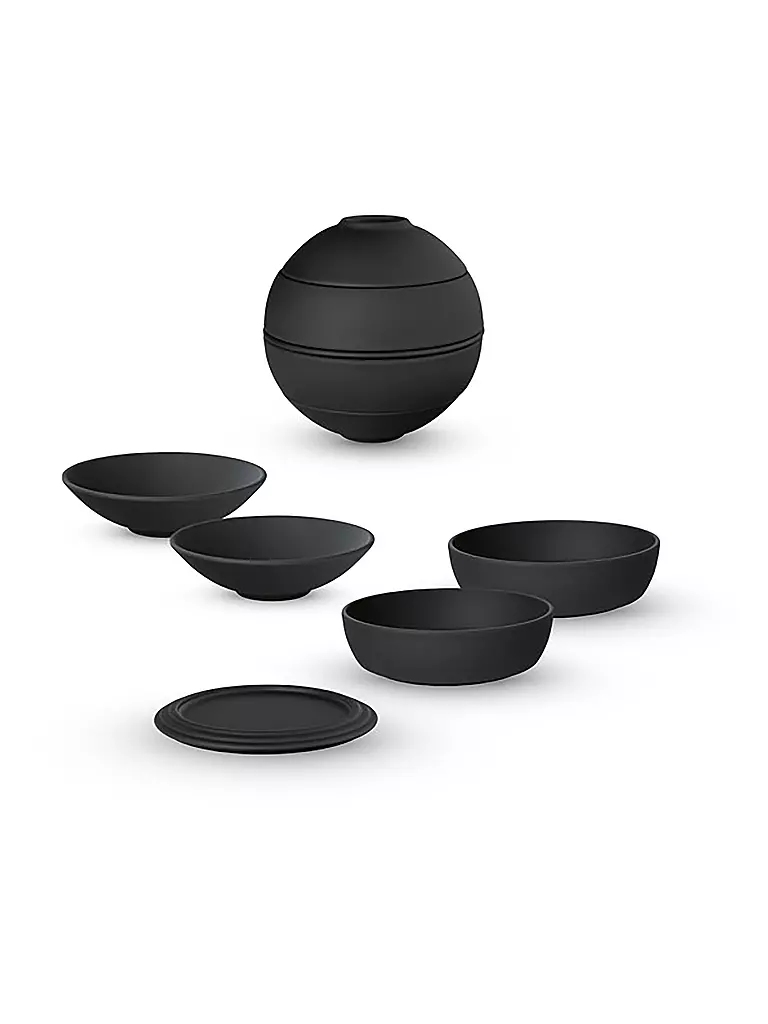 VILLEROY & BOCH | La Petite Boule BLACK ICONIC 5 piezas | Negro
