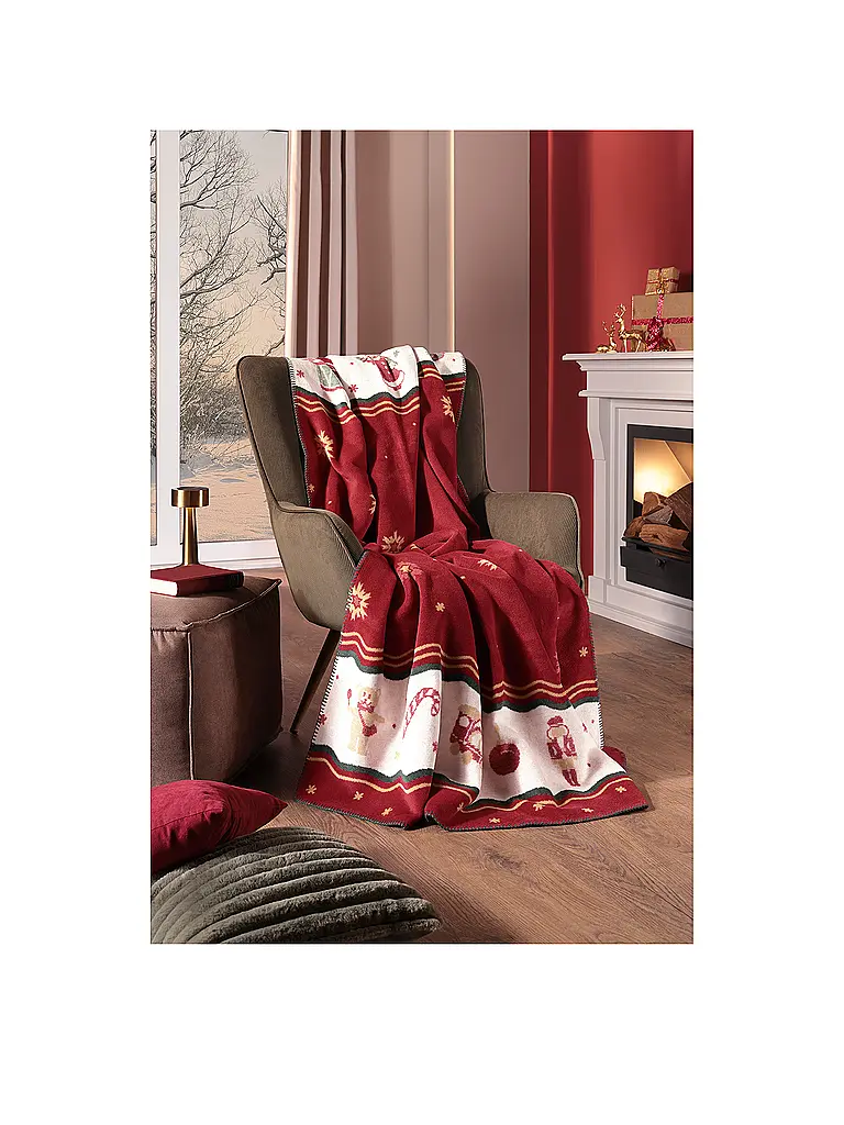VILLEROY & BOCH | Manta - Plaid 150x200cm TOYS DELIGHTGHT Ruby | Rojo oscuro