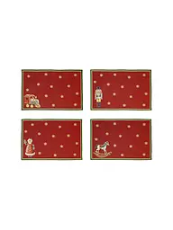 VILLEROY & BOCH | Mantel individual 4 piezas 32x48cm Toy's Delight | Rojo oscuro