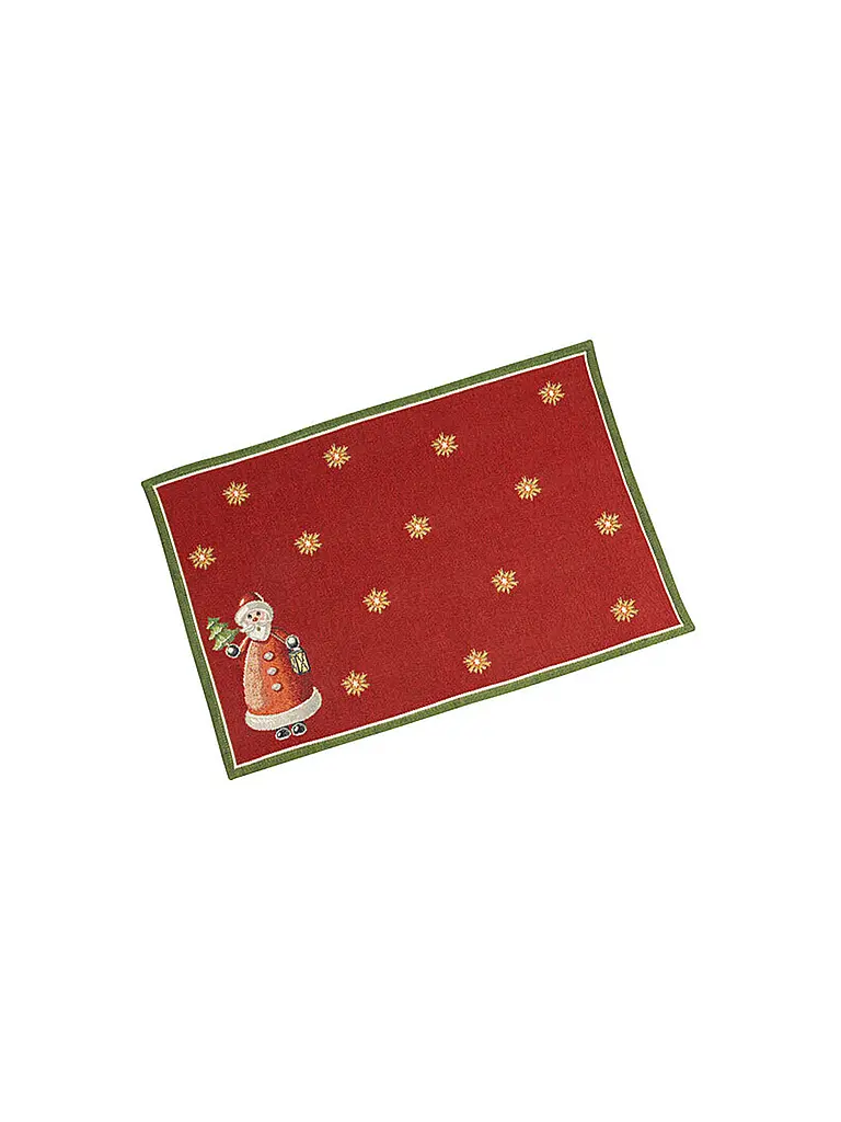 VILLEROY & BOCH | Mantel individual 4 piezas 32x48cm Toy's Delight | Rojo oscuro
