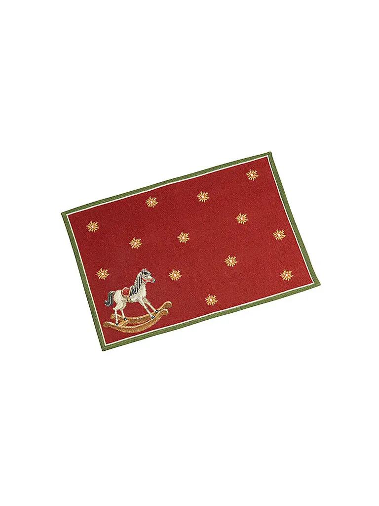 VILLEROY & BOCH | Mantel individual 4 piezas 32x48cm Toy's Delight | Rojo oscuro