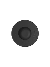 VILLEROY & BOCH | Plato de pasta "Manufacture Rock" 28,5 cm (Gris) | Negro