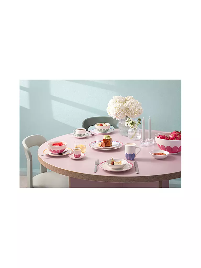 VILLEROY & BOCH | Plato llano 26,5cm FLEUR CASSIS | Rosa