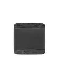 VILLEROY & BOCH | Plato llano cuadrado Manufacture Rock 28x28cm | Negro