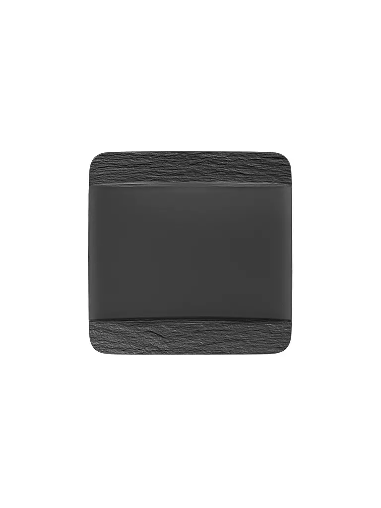 VILLEROY & BOCH | Plato llano cuadrado Manufacture Rock 28x28cm | Negro