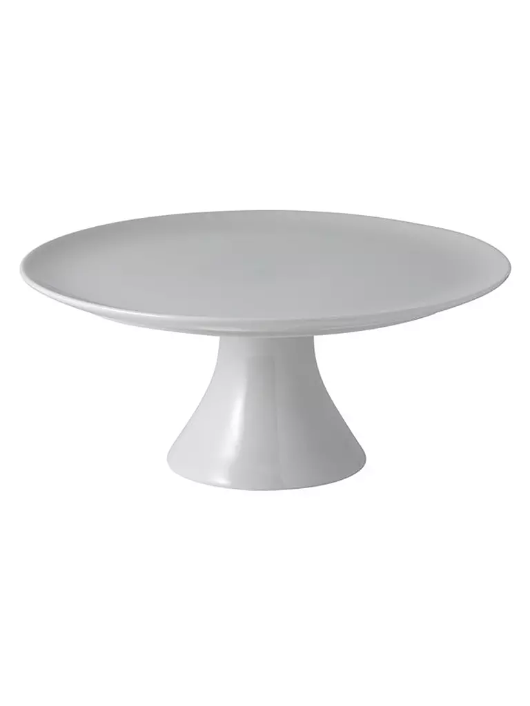 VILLEROY & BOCH | Plato para tarta con pie For Me 30,3 cm blanco/borde dorado | Blanco