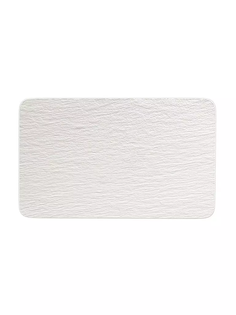 VILLEROY & BOCH | Plato rectangular Manufacture Rock Blanc 28x17cm | Blanco