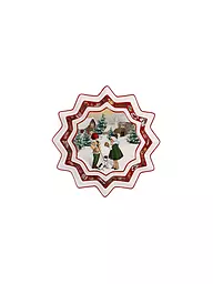 VILLEROY & BOCH | Cuenco navideño Toys Fantasy 24cm, diseño de muñeco de nieve con animales | Multicolor