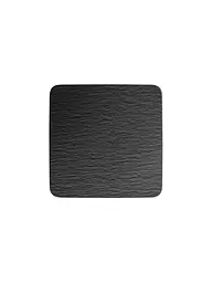 VILLEROY & BOCH | Servierplatte quadratisch Gourmet Manufacture Rock 32,5x32,5cm | Negro