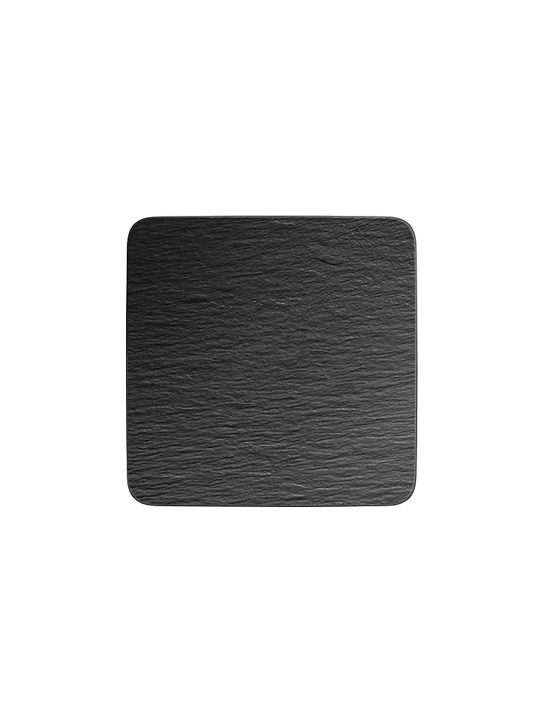 VILLEROY & BOCH | Servierplatte quadratisch Gourmet Manufacture Rock 32,5x32,5cm | Negro