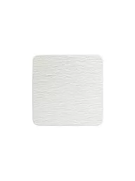 VILLEROY & BOCH | Servierplatte quadratisch Gourmet Manufacture Rock Blanc 32,5x32,5cm | Blanco
