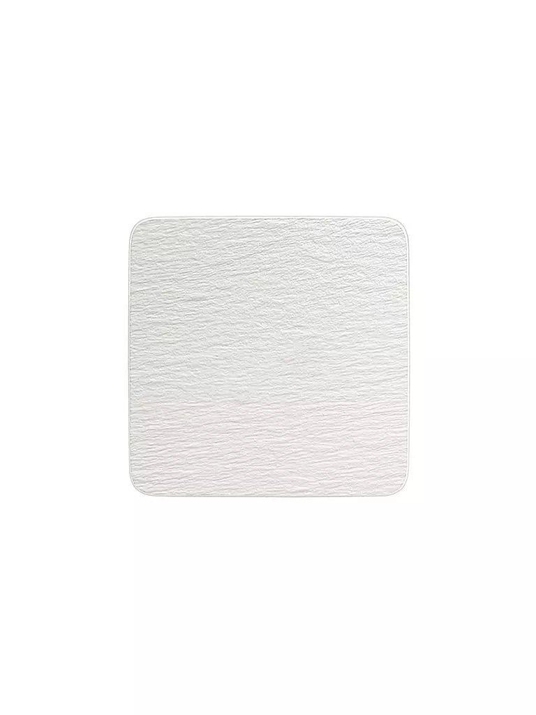 VILLEROY & BOCH | Servierplatte quadratisch Gourmet Manufacture Rock Blanc 32,5x32,5cm | Blanco