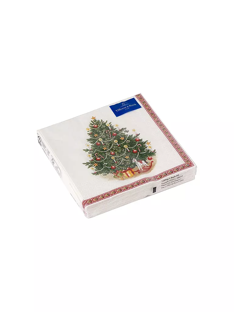 VILLEROY & BOCH | Servilletas de cóctel de Navidad Árbol de Navidad "Especiales de invierno" | Multicolor