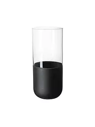 VILLEROY & BOCH | Set de 4 vasos de tubo MANUFACTURE ROCK 300ml | Negro
