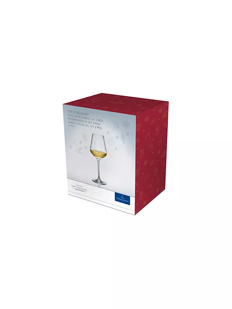 VILLEROY & BOCH | Toy's Delight Juego de copas de vino blanco 2 piezas 227mm | Transparente