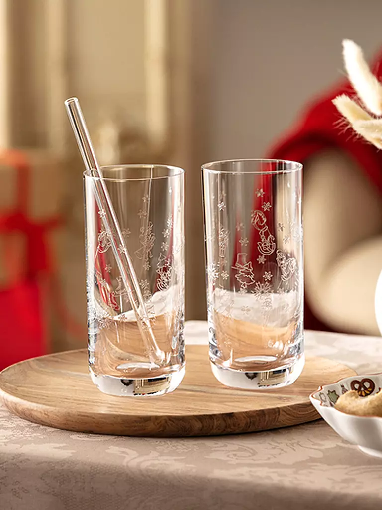 VILLEROY & BOCH | Toy's Delight Juego de vasos de tubo 2 piezas 149 mm | Transparente