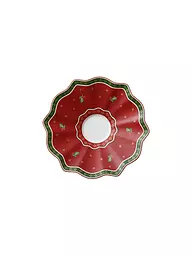 VILLEROY & BOCH | Toy's Delight Plato para Taza de Café con Leche | Rojo oscuro