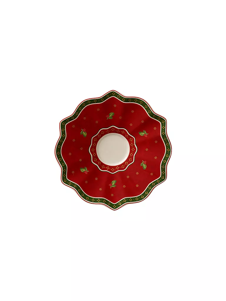 VILLEROY & BOCH | Toy's Delight Plato para taza de café con leche | Rojo oscuro