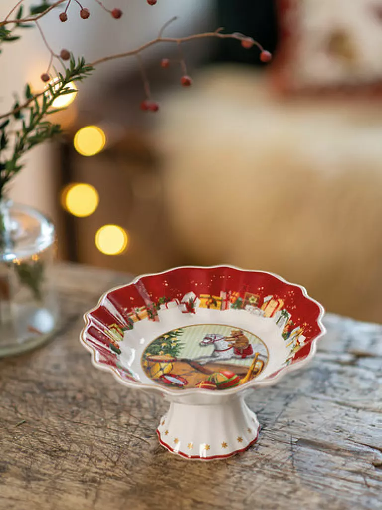 VILLEROY & BOCH | Toy's Fantasy Cuenco sobre pie pequeño, Regalos 14,5x14,5x7,5cm | Multicolor