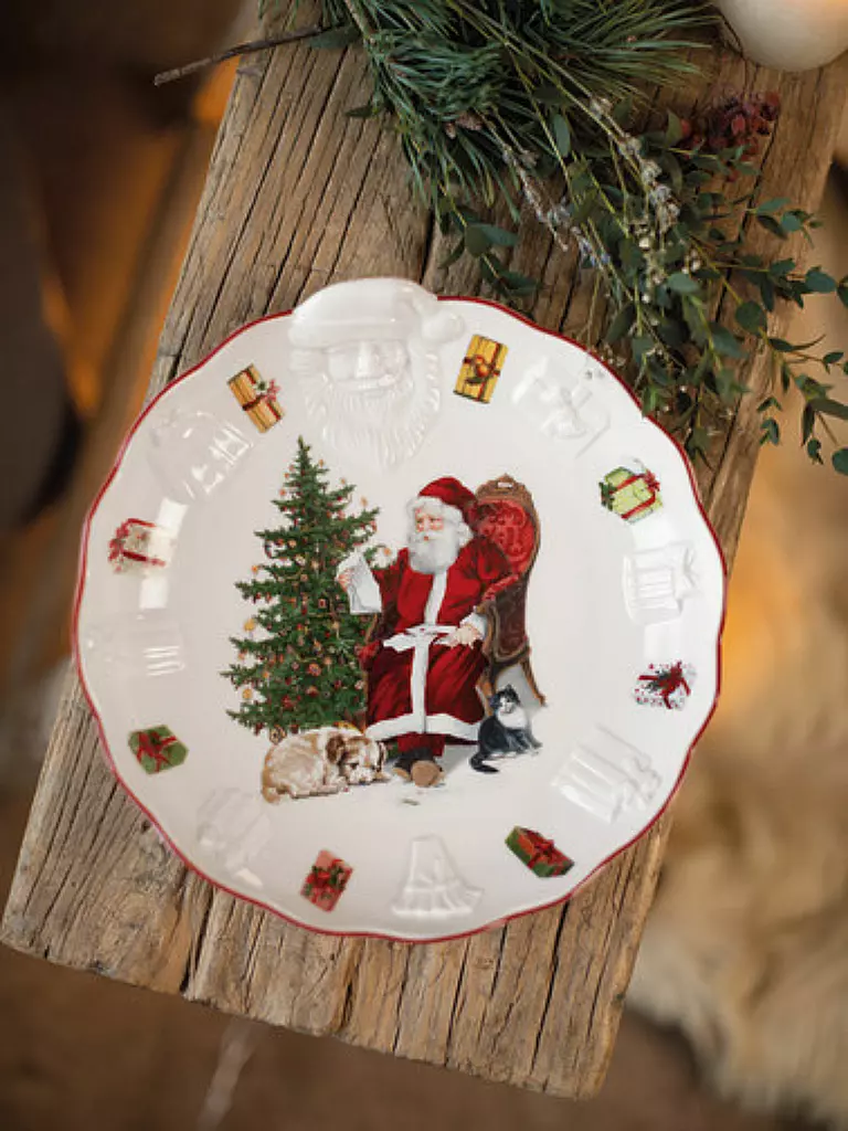 VILLEROY & BOCH | Toy's Fantasy Schale mit Santa Relief, 24x25x4,6cm | Multicolor