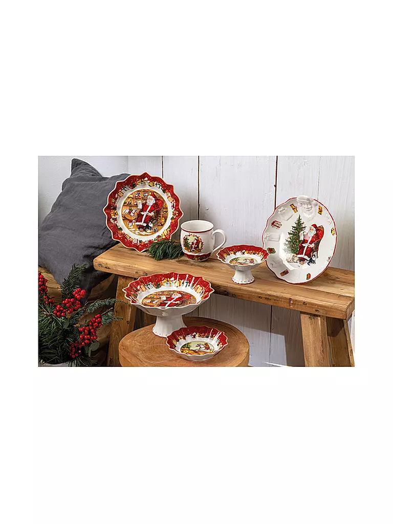 VILLEROY & BOCH | Toy's Fantasy Schale mit Santa Relief, 24x25x4,6cm | Multicolor