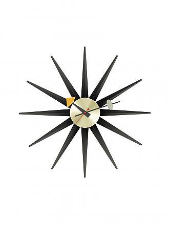 VITRA | Reloj de pared "Sunborst Clock" 47cm (Latón/Negro)