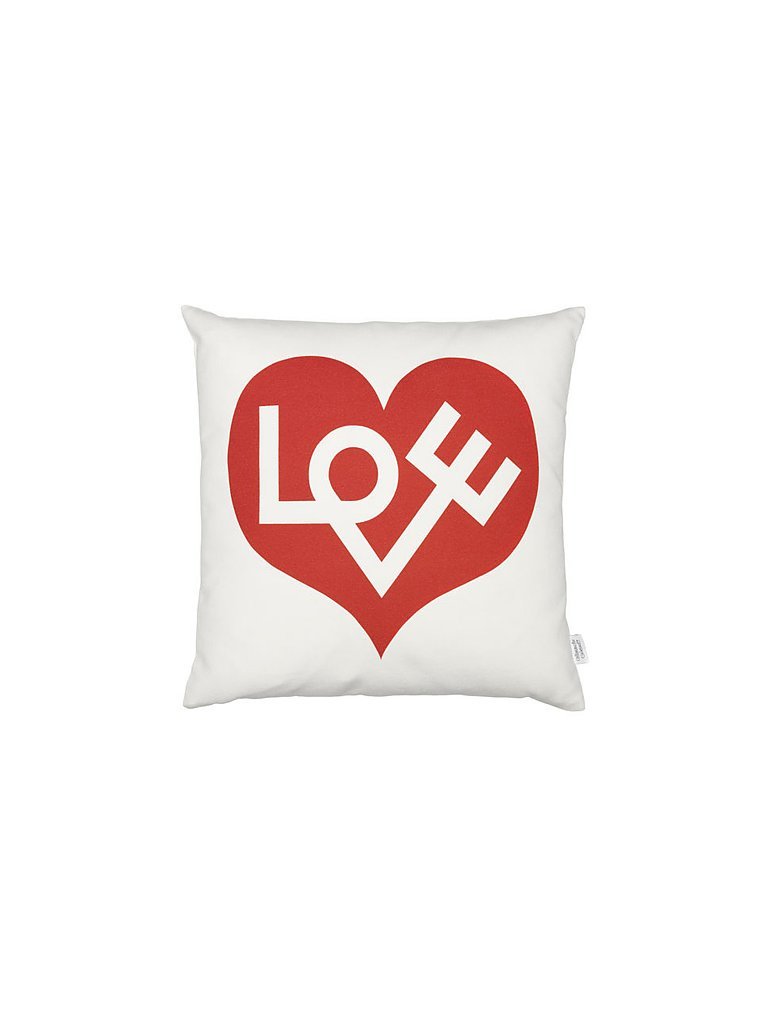 Vitra Cojín Graphic Print Love 40x40cm blanco