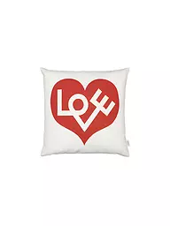 VITRA | Kissen "Graphic Print Love" 40x40cm | Blanco