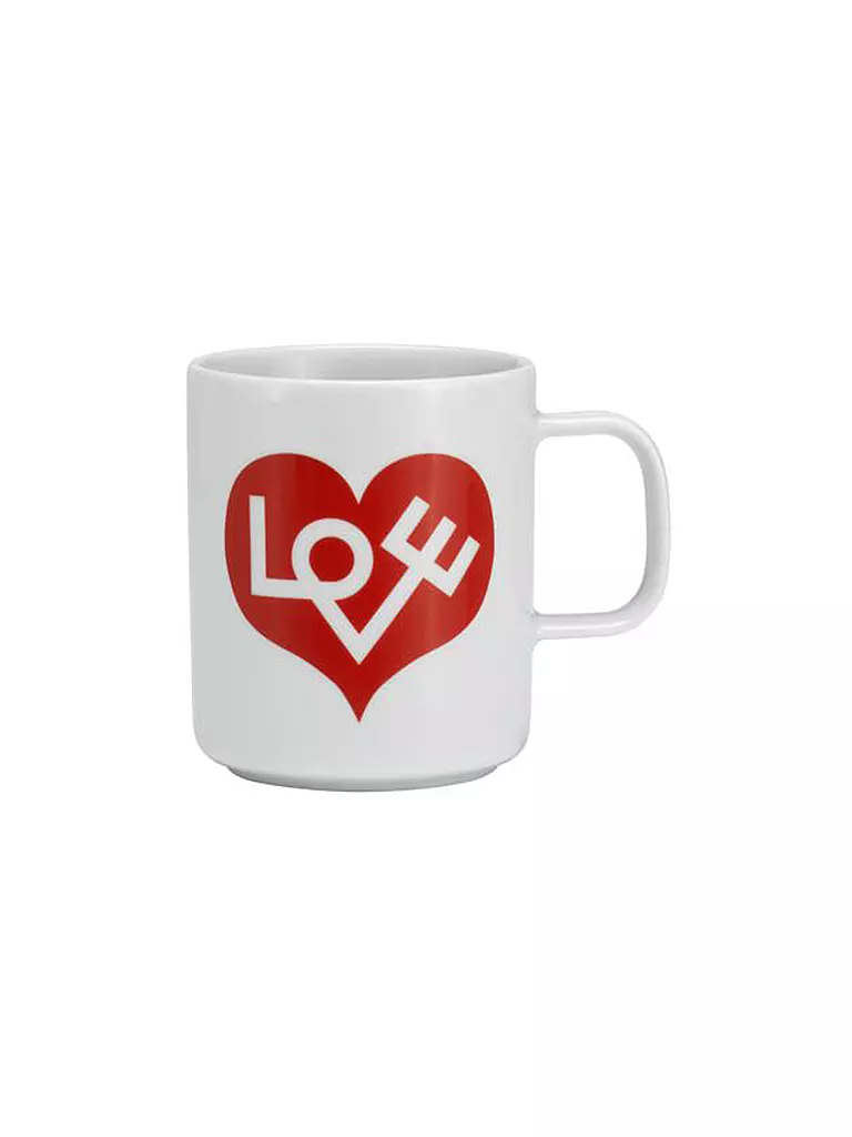 VITRA | Taza con asa - Taza de café Love Heart Rojo | Rojo